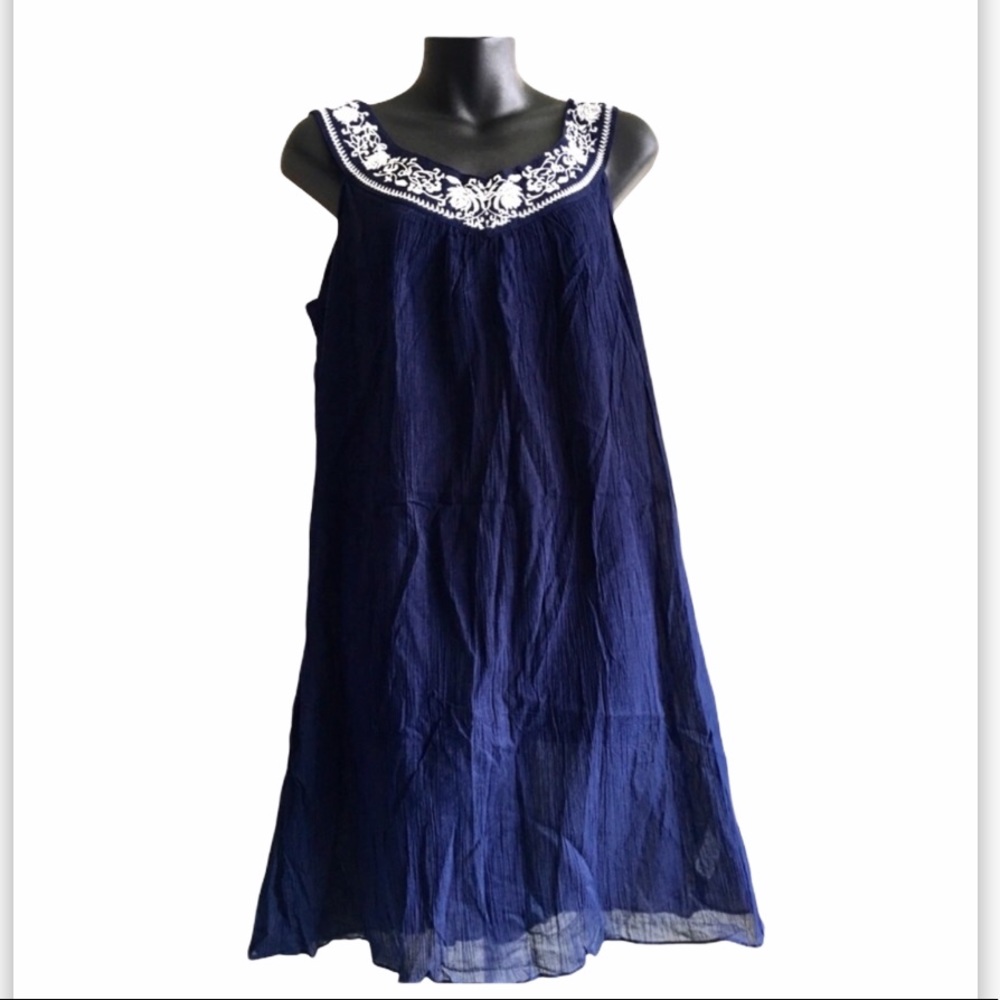 NWT Joe Fresh Embroidery Boho Dress/ Swim Cover